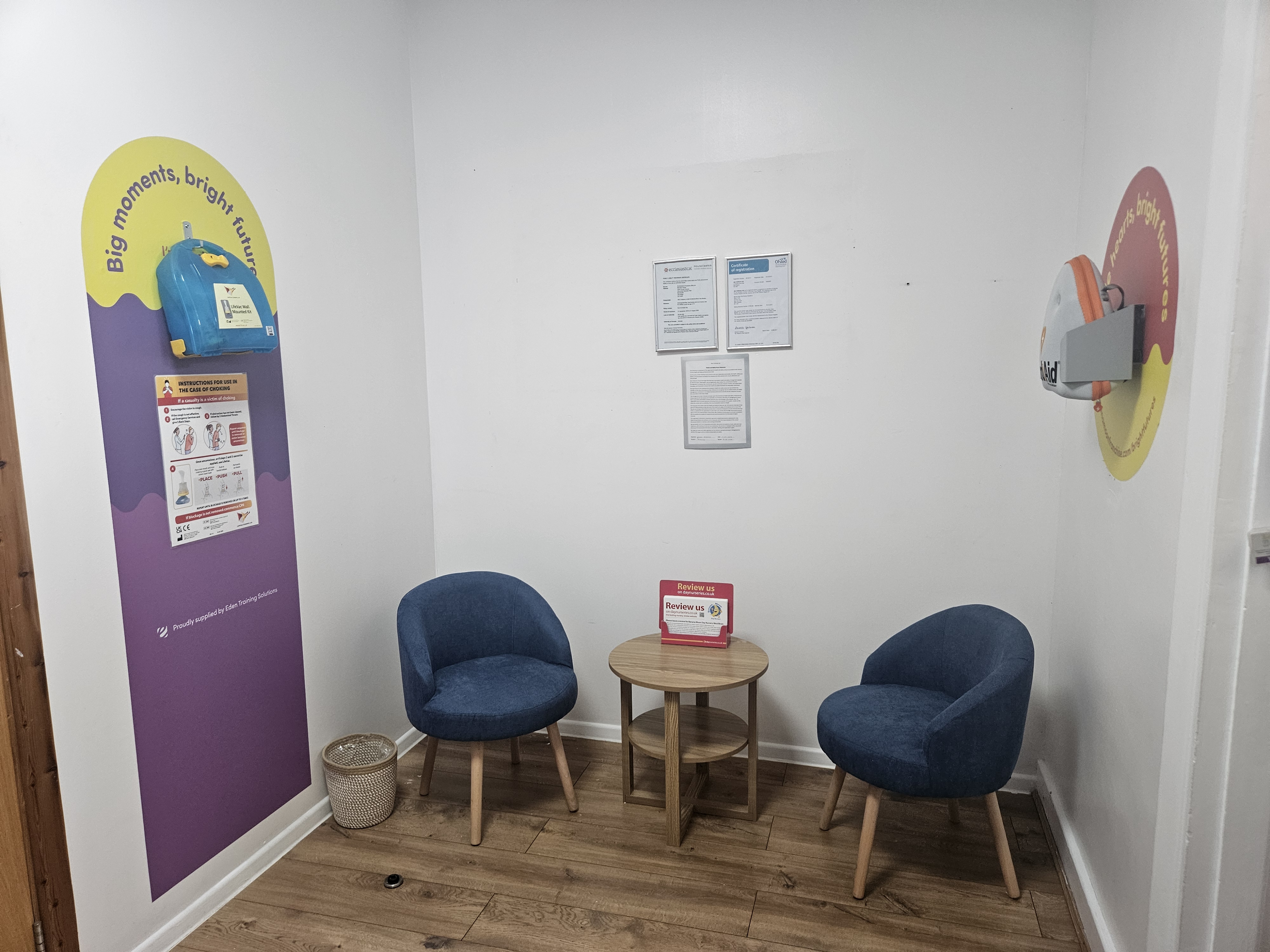 updated reception area